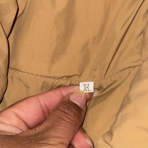 Fashion Puffer Vest Jacket Womens XL Brown Sleeveless Cropped Full Zip Outerwear - Picture 6 of 7